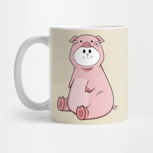cat wearing pig costume Mug